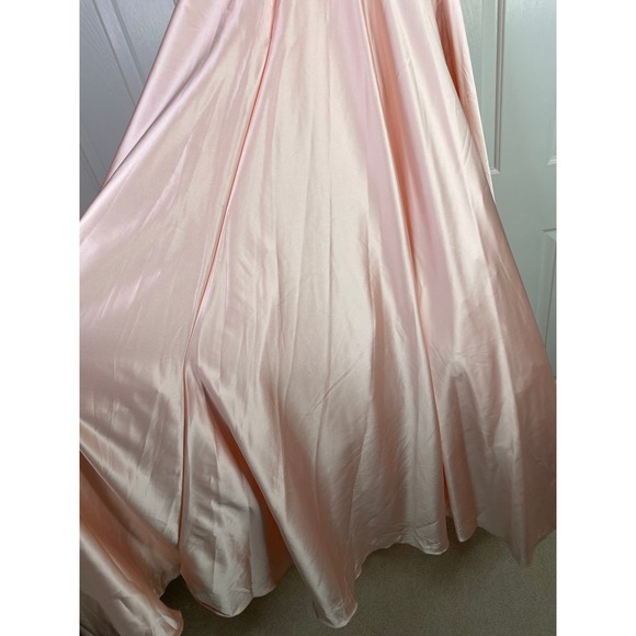 Mac Duggal BOW SWEETHEART STRAPLESS A LINE GOWN, Size 10, Blush Pink, #67995 - Picture 15 of 16